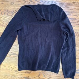 Vintage NEIMAN MARCUS  Brown CASHMERE Turtleneck Sweater  Size XL